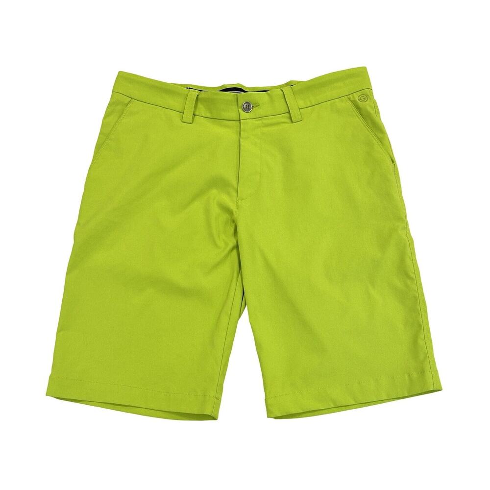 Galvin Green Mens Golf Shorts Size 32 Lime Green Performance Inseam 11”